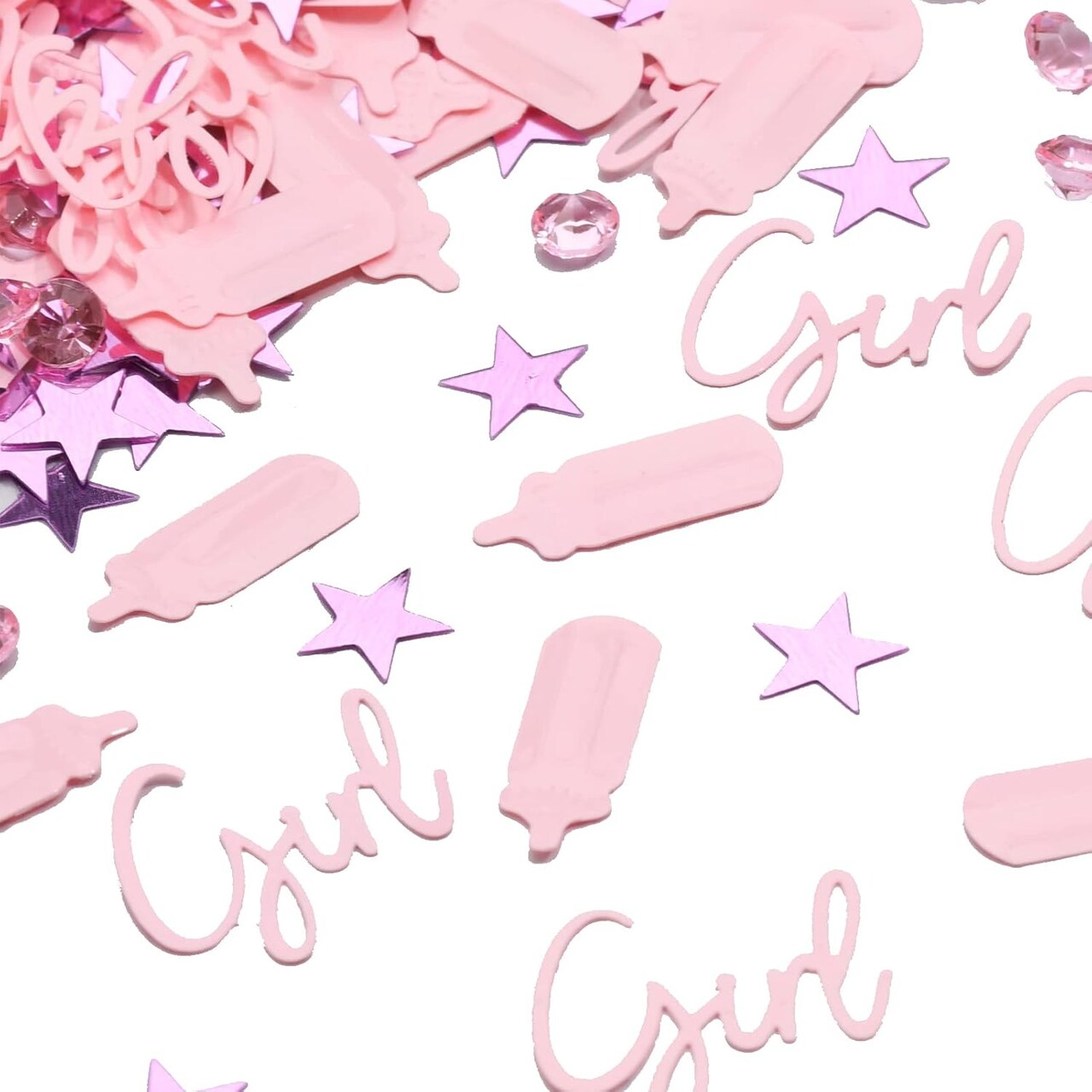 Baby Shower Decorations Confetti Baby Pink Girls Table Decor Confetti for Baby Shower Gender Reveal Party Supplies